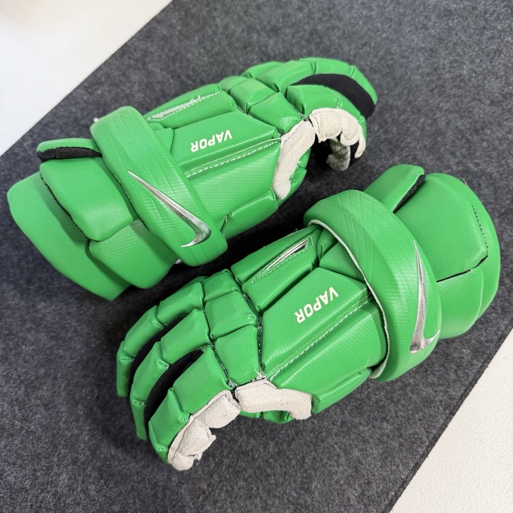 Nike Vapor Field Hockey Gloves Green 13" Pair Adult Protective Gloves
